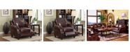 Macy's Coaster Home Furnishings Princeton Rolled Arms Push Back Recliner
